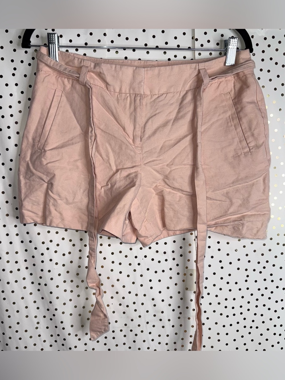 Loft Women's Soft Pink Tie-Waist Shorts